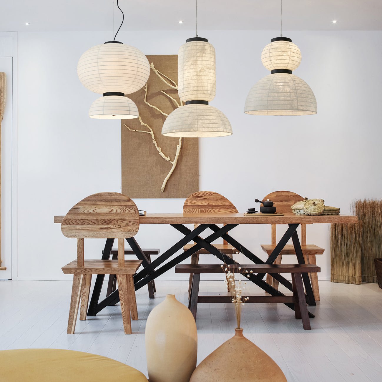 modern-silk-pendant-light-anzaz-Black & White-2