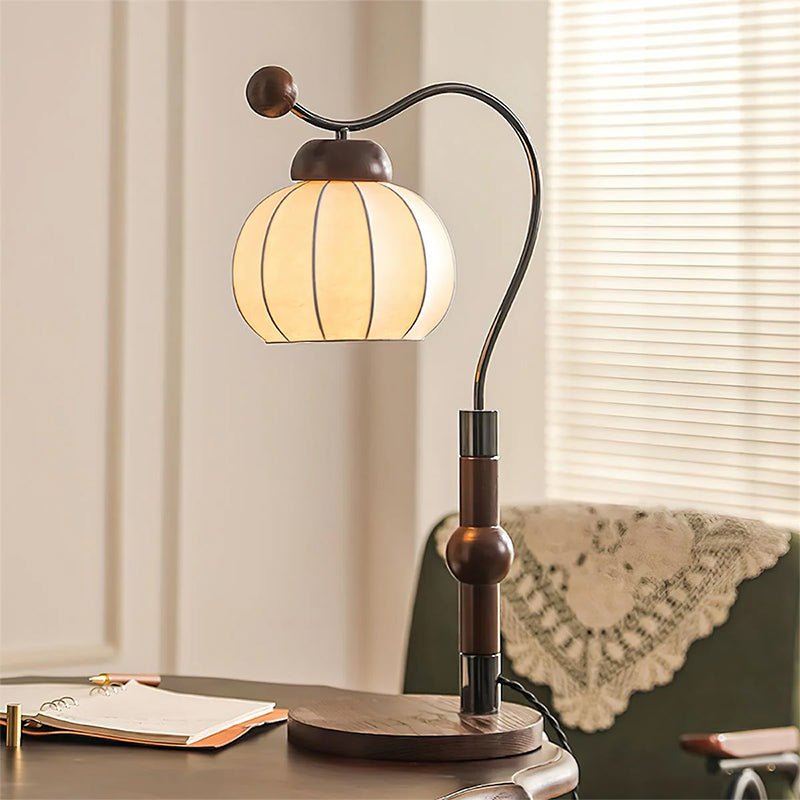 silk-globe-table-lamp-anzaz-Walnut wood & Gold-2
