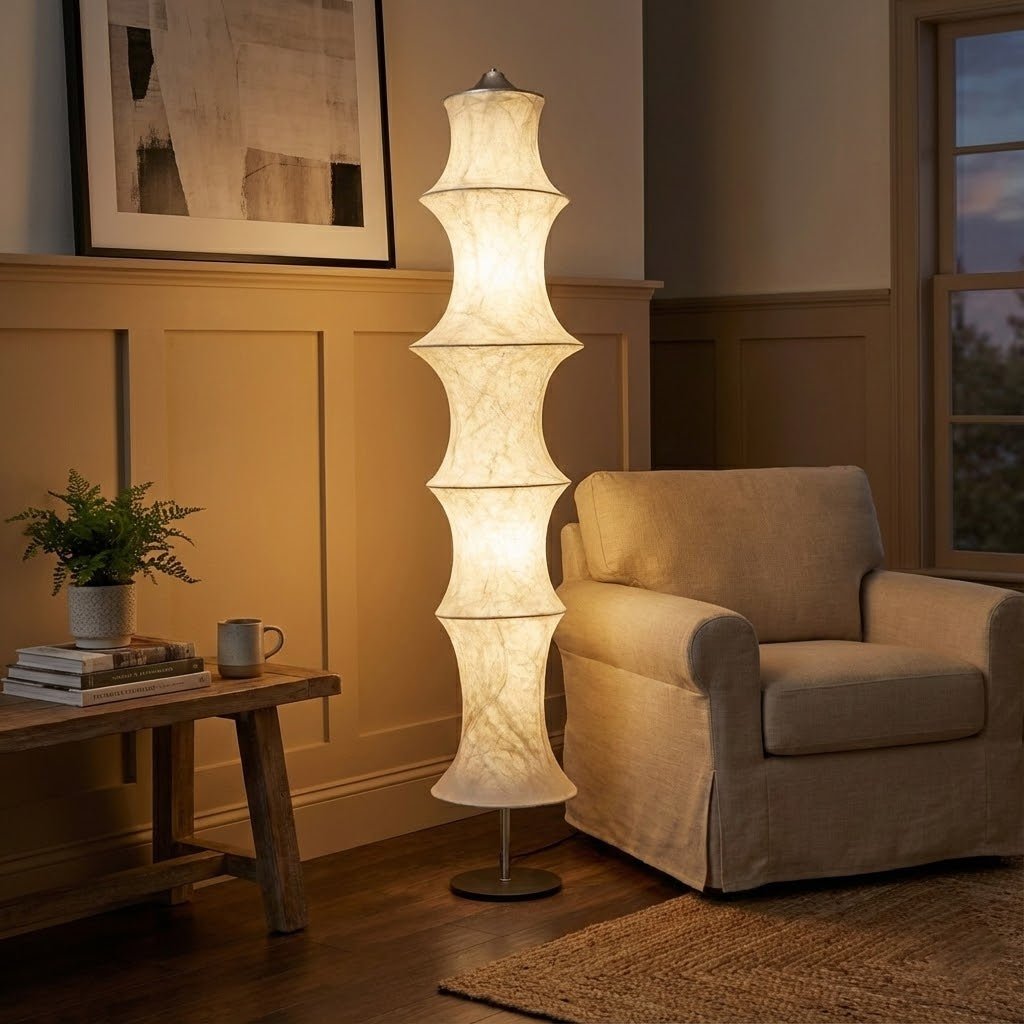 silvara-cocoon-floor-lamp-anzaz-Chrome & White-2
