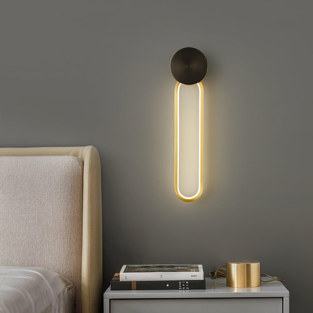 simple-elliptical-wall-sconce-anzaz-Brass & Black-2