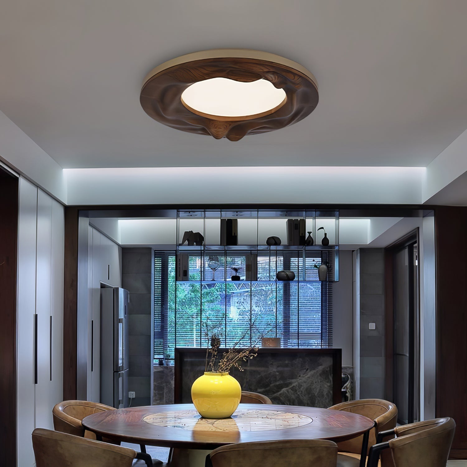sky-lake-ceiling-lamp-anzaz-Black & Walnut Color-3