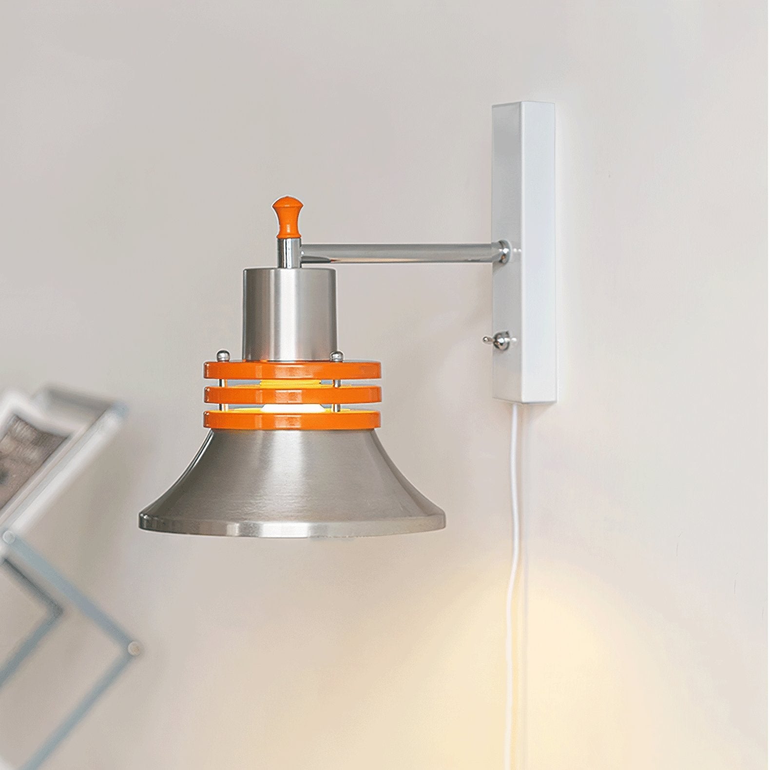sleekform-static-wall-lamp-anzaz-Orange & Chrome-3