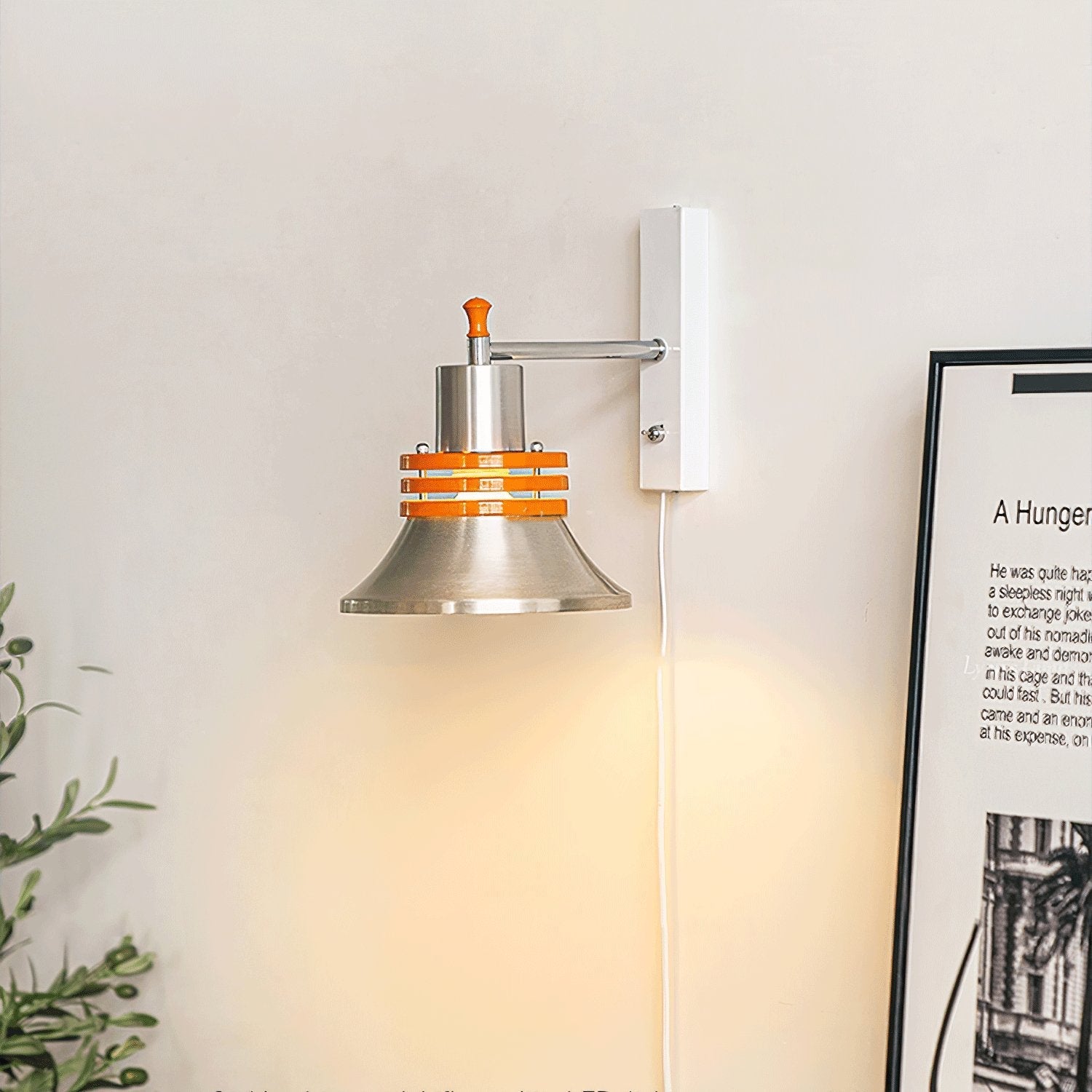 sleekform-static-wall-lamp-anzaz-Orange & Chrome-2