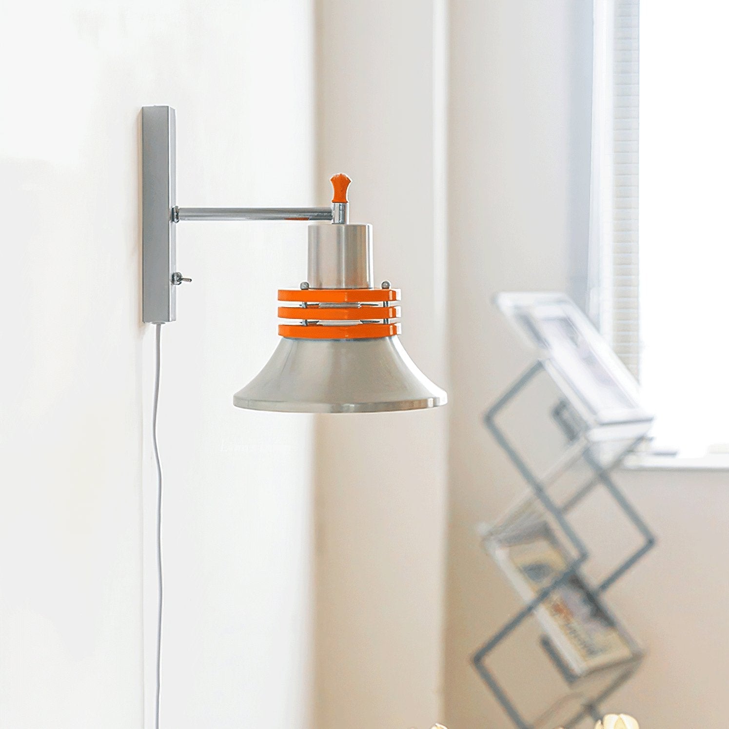 sleekform-static-wall-lamp-anzaz-Orange & Chrome-4