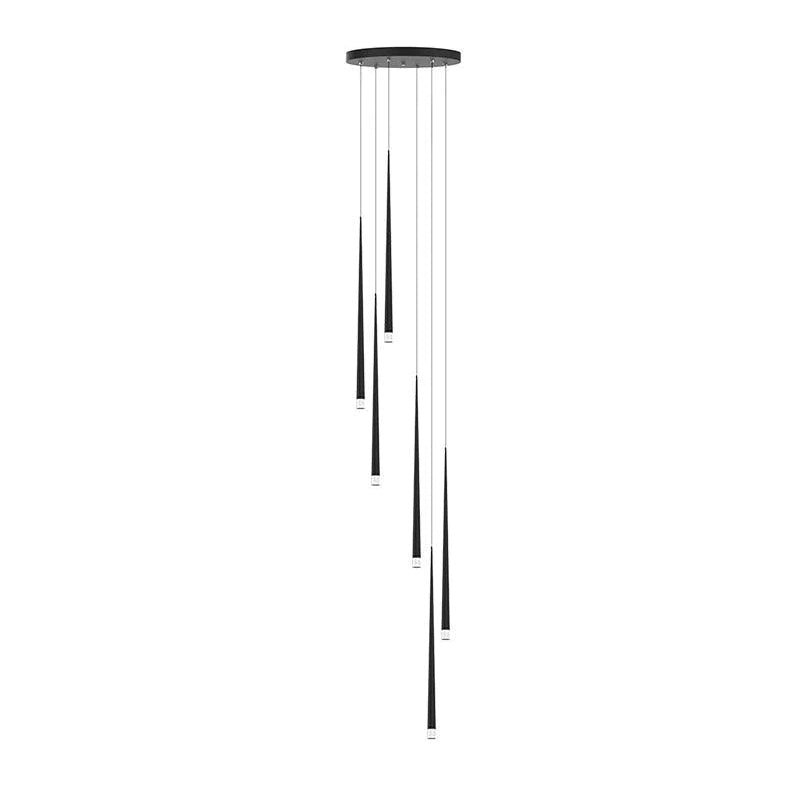 slender-cone-chandelier-anzaz-Black & Triac Warm Dimming-39