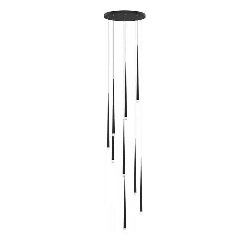 slender-cone-chandelier-anzaz-Black & Triac Warm Dimming-40