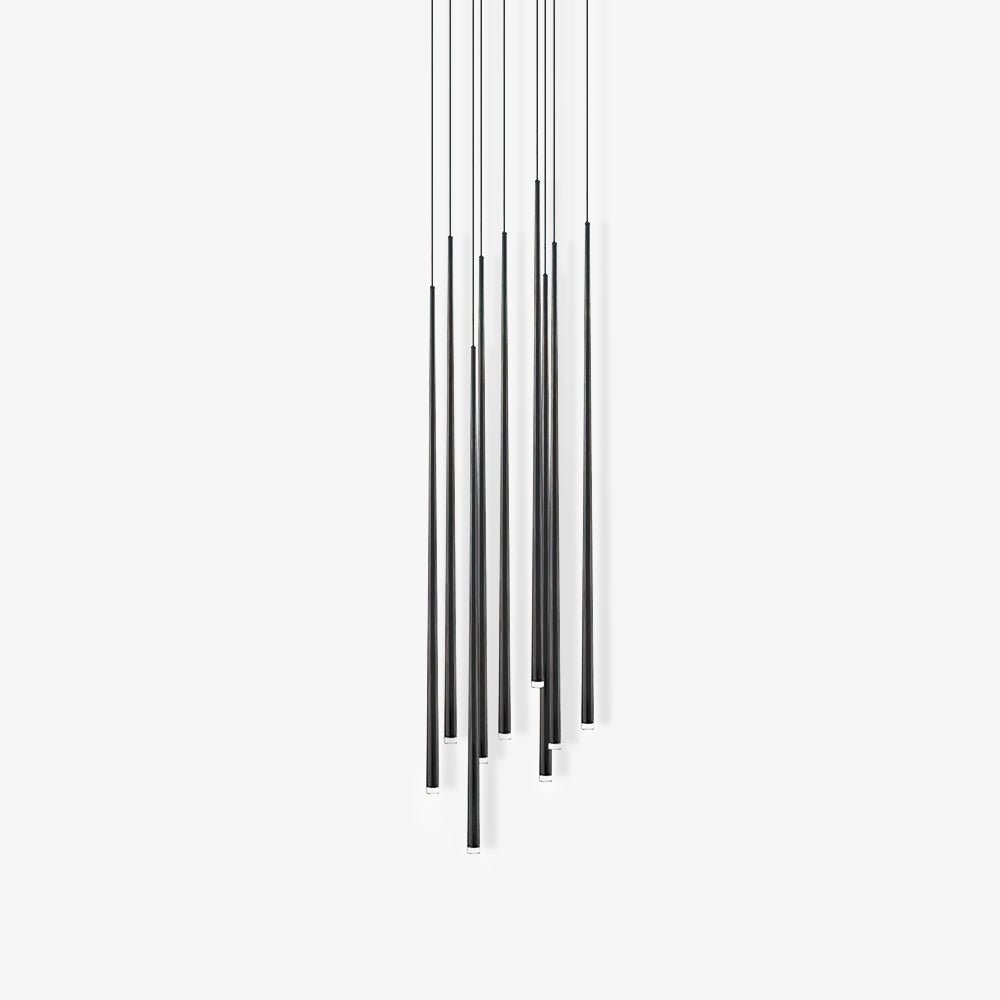 slender-cone-chandelier-anzaz-Black & Triac Warm Dimming-27
