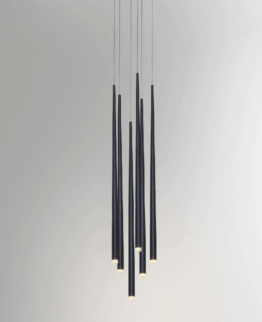 slender-cone-chandelier-anzaz-Black & Warm Light-26