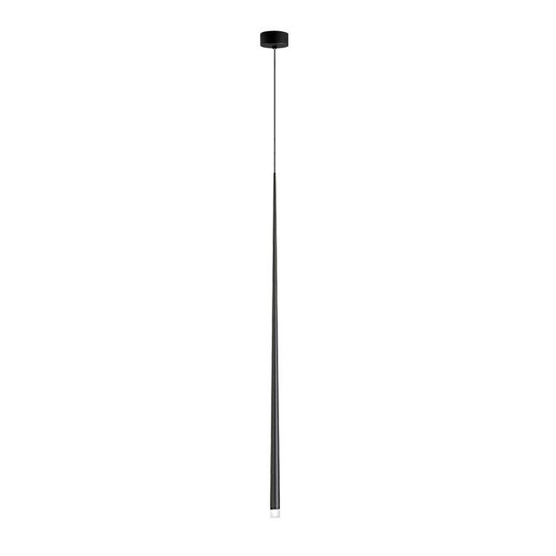 slender-cone-chandelier-anzaz-Black & Warm Light-38
