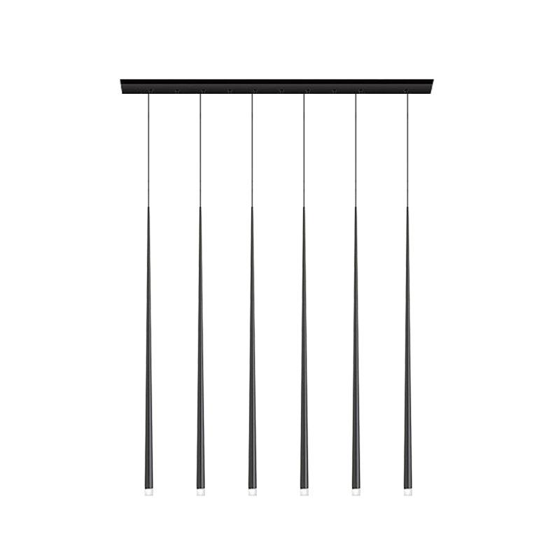 slender-cone-chandelier-anzaz-Black & Triac Warm Dimming-31