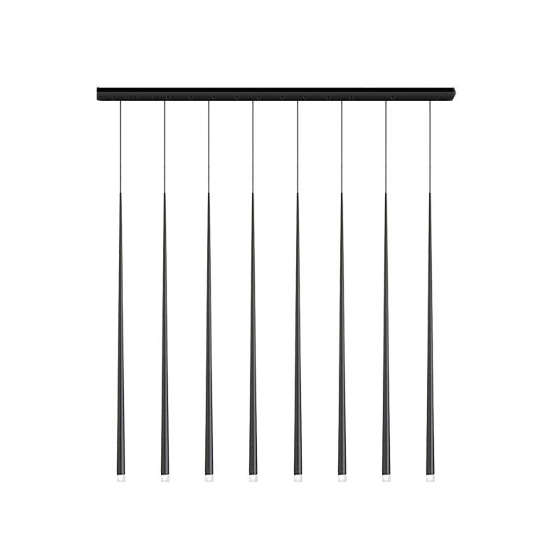 slender-cone-chandelier-anzaz-Black & Triac Warm Dimming-32