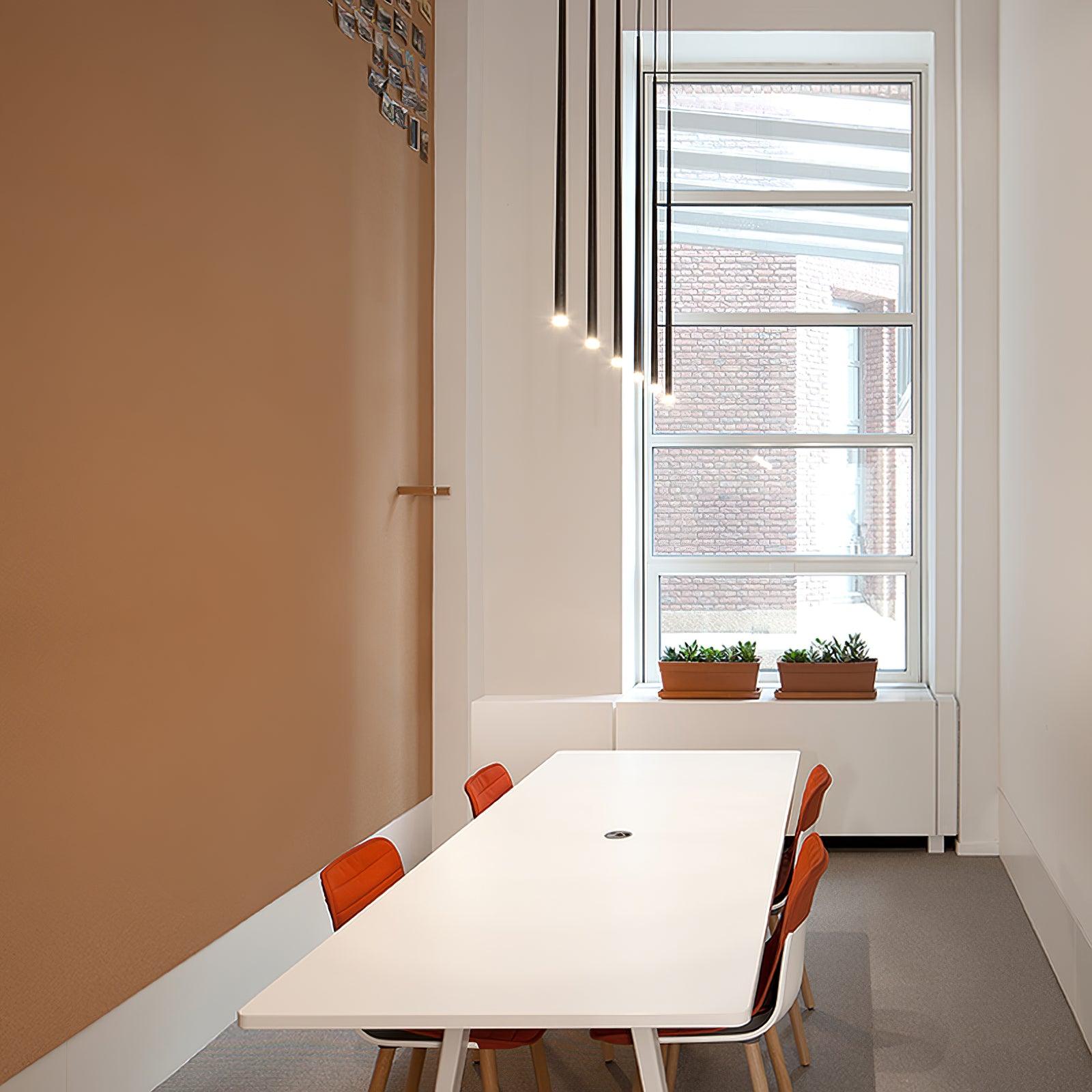 slender-cone-chandelier-anzaz-Black & Warm Light-13