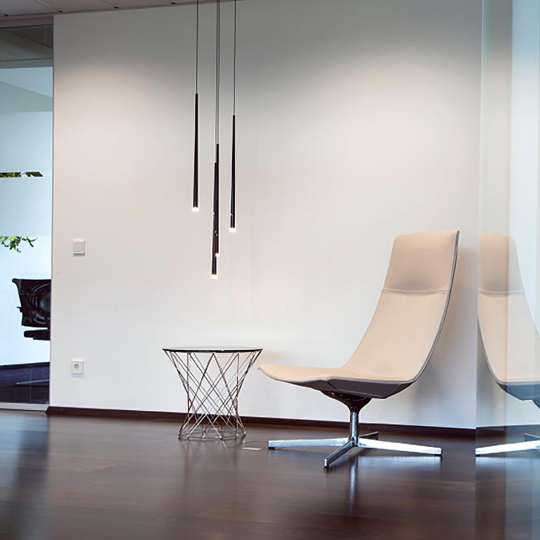 slender-cone-chandelier-anzaz-Black & Warm Light-10
