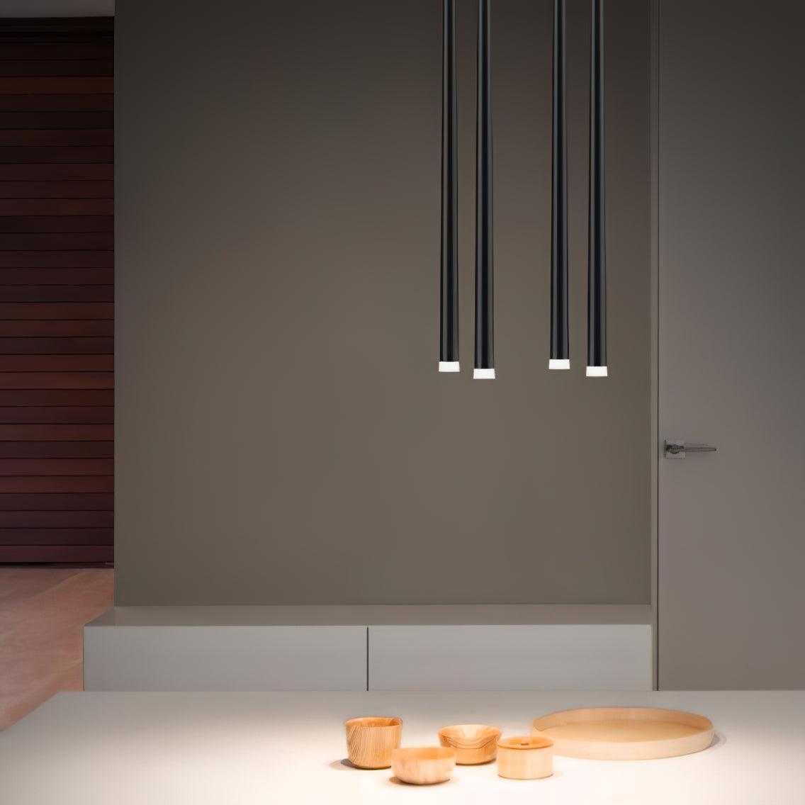 slender-cone-chandelier-anzaz-Black & Warm Light-14