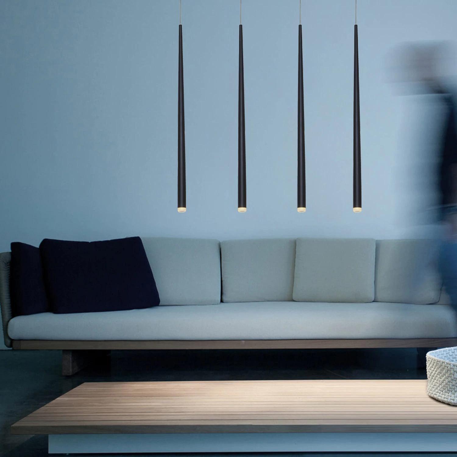 slender-cone-chandelier-anzaz-Black & Triac Warm Dimming-15