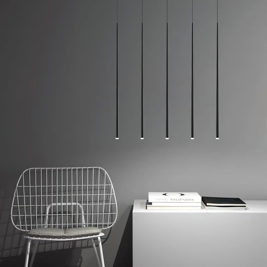 slender-cone-chandelier-anzaz-Black & Triac Warm Dimming-16