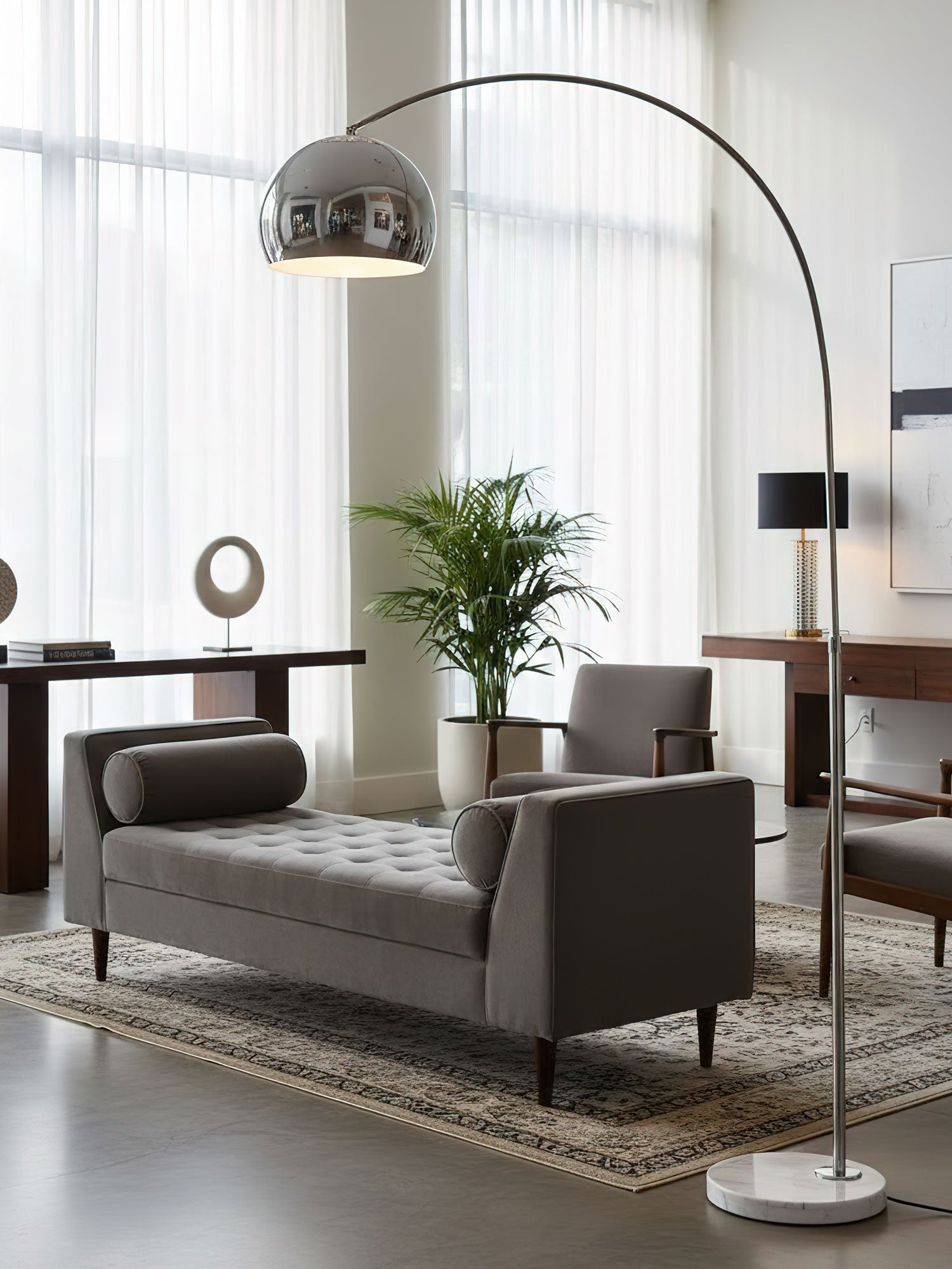 sneedville-arched-floor-lamp-anzaz-Stainless Steel Satin Nickel+Chrome-5