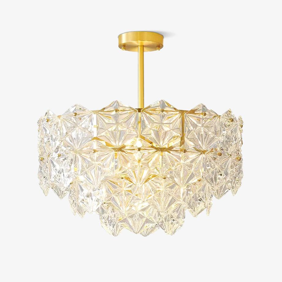 snowflake-glass-chandelier-anzaz-Brass & Clear-1
