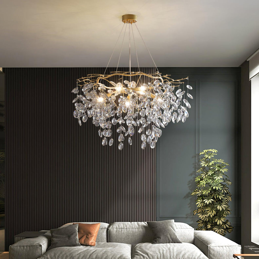 sofia-chandeliers-anzaz-Brass & Clear-2
