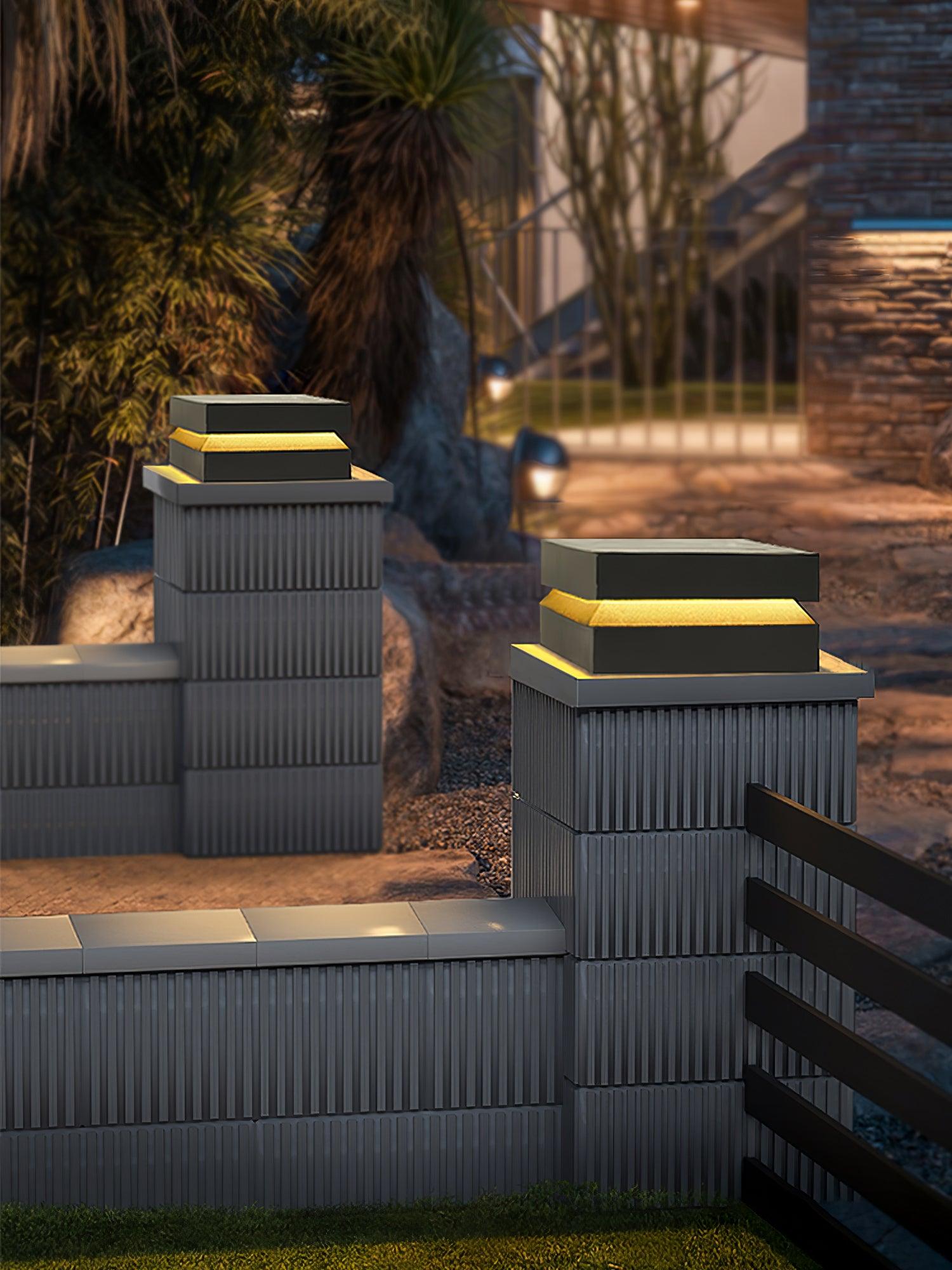 square-post-outdoor-light-anzaz-Model B: Solar-Powered Version-12