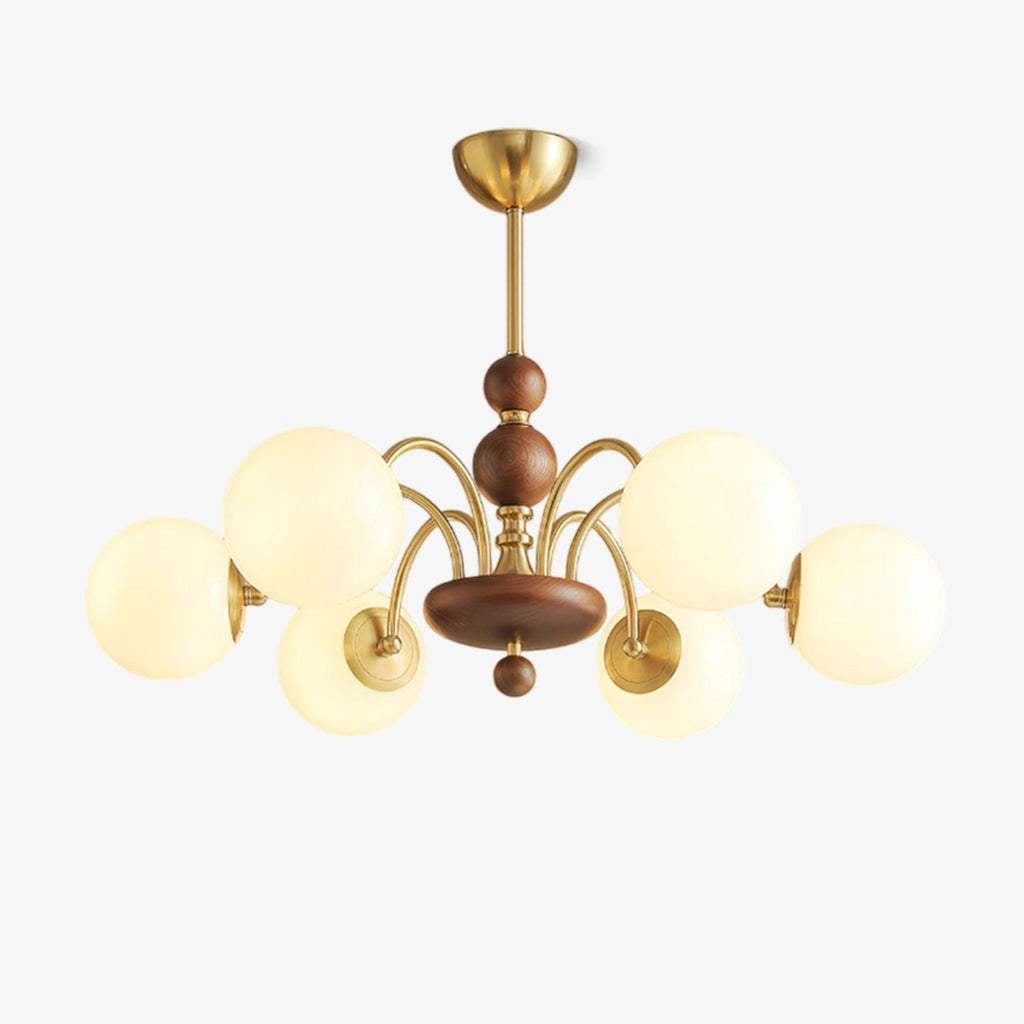solara-globe-chandelier-anzaz-Gold & Walnut color-1