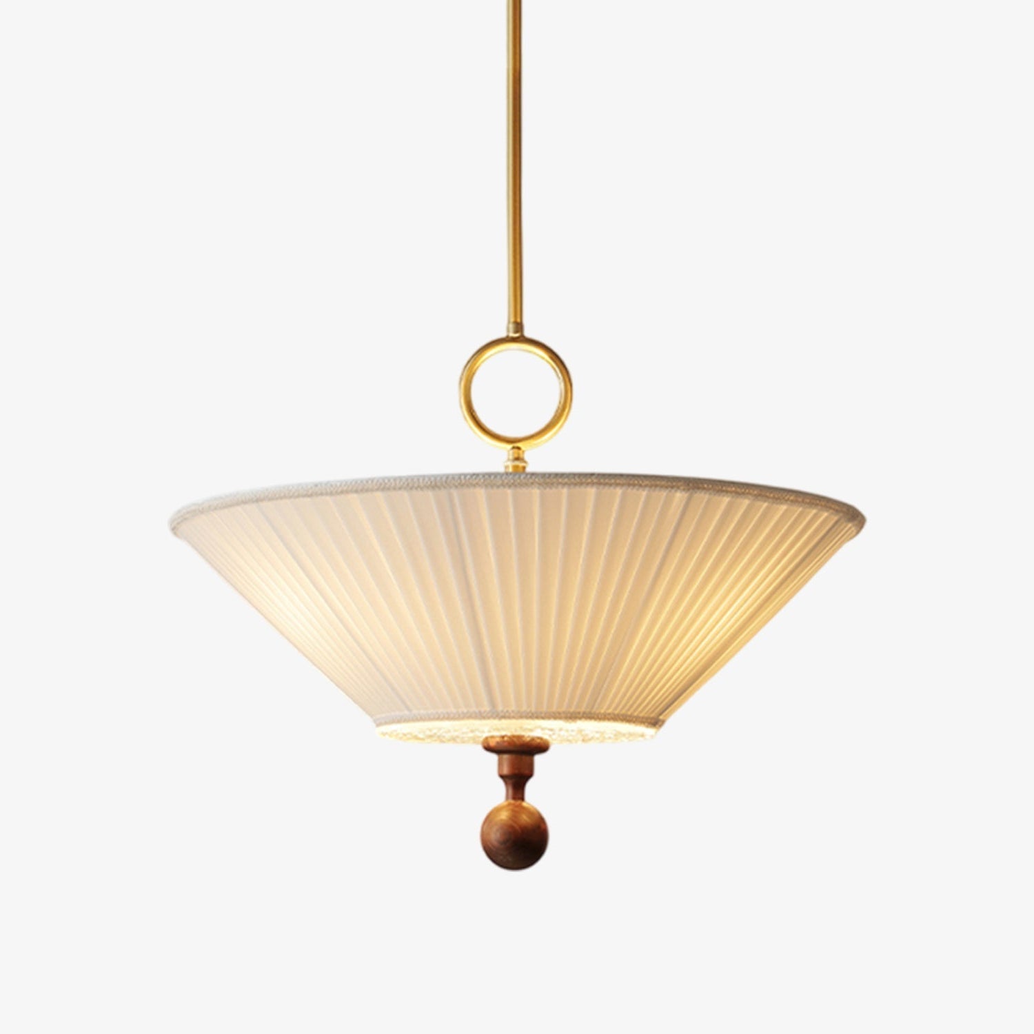 solaria-pleated-pendant-light-anzaz-Gold & White-1
