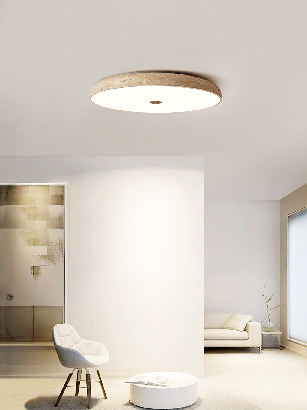 solaro-travertine-ceiling-lamp-anzaz-Yellow Travertine & White-7