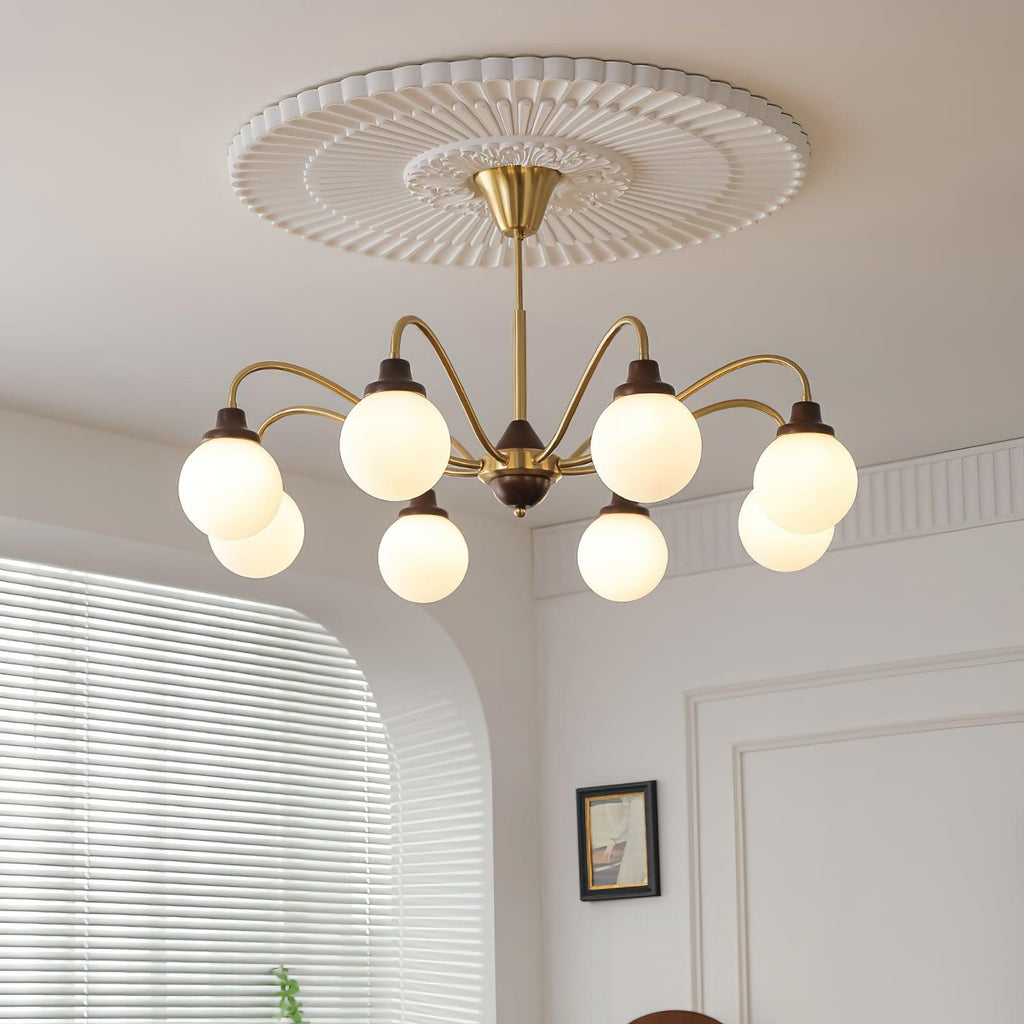 solid-wood-magic-bean-chandelier-anzaz-Gold & White-2