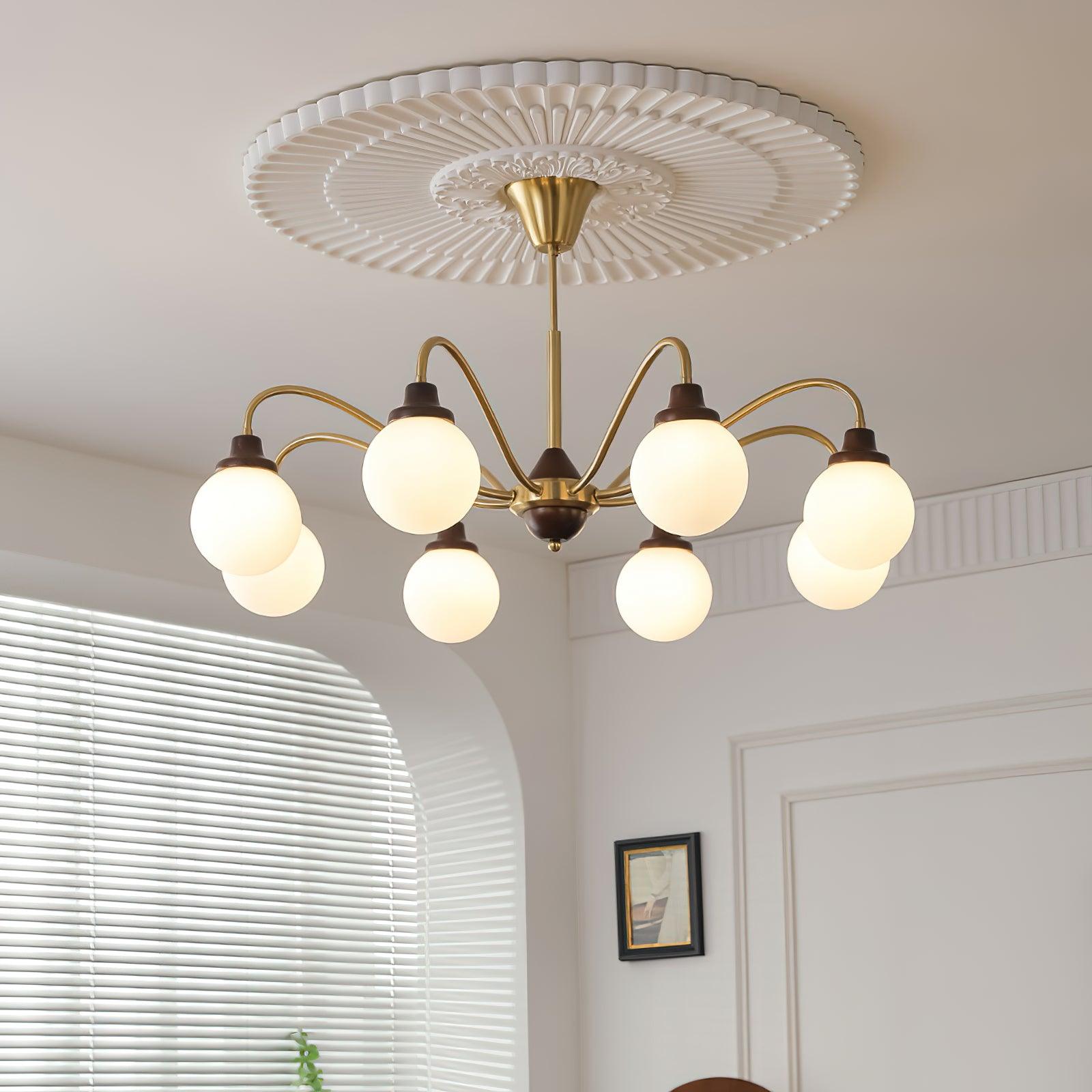 solid-wood-magic-bean-chandelier-anzaz-Gold & White-2