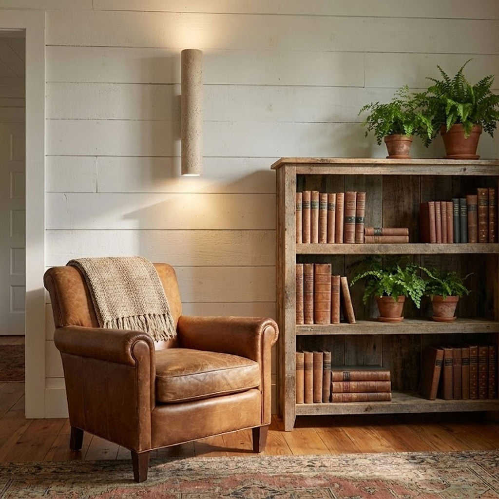 solis-column-wall-lamp-anzaz-Walnut Wood & Yellow Travertine-2