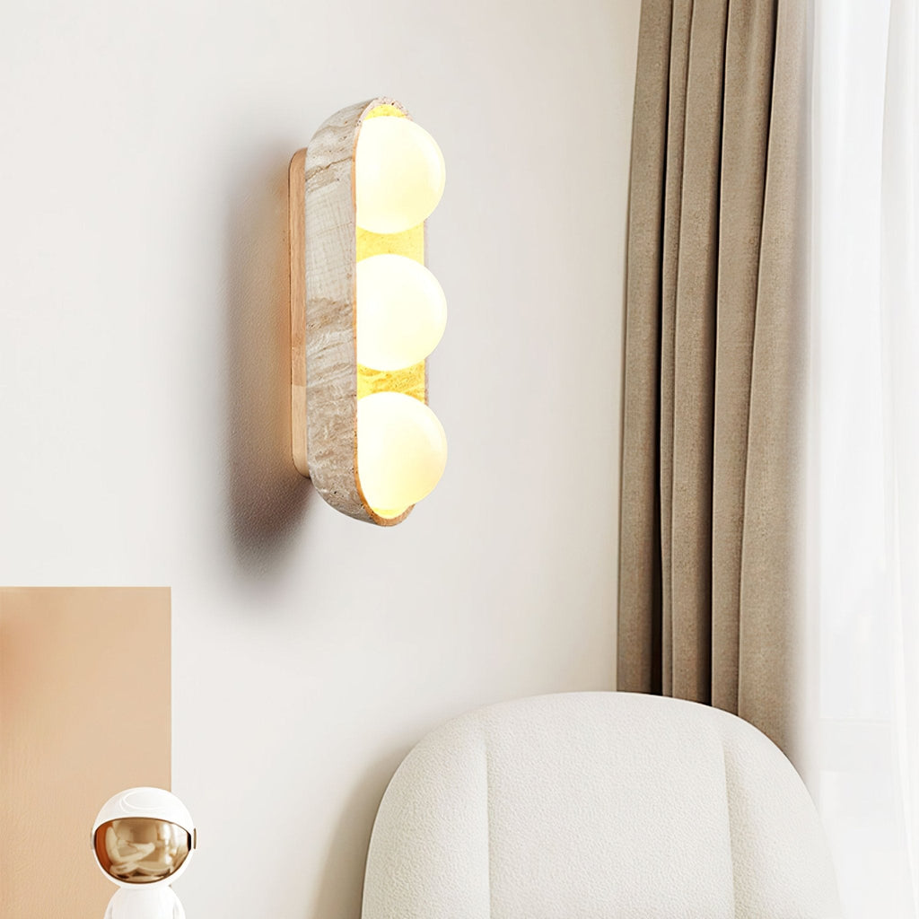 solstice-trio-wall-sconce-anzaz-Walnut color & Yellow Travertine-2