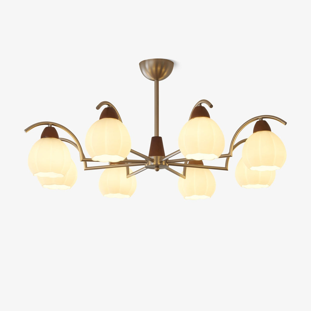 soluna-bloom-chandelier-anzaz-Walnut color & Nickel-1