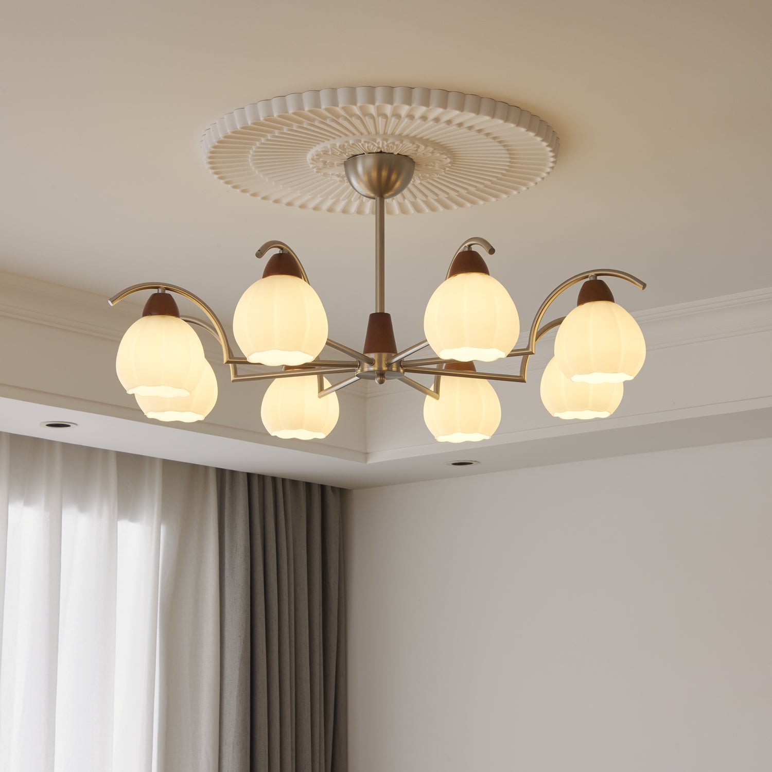 soluna-bloom-chandelier-anzaz-Walnut color & Nickel-2