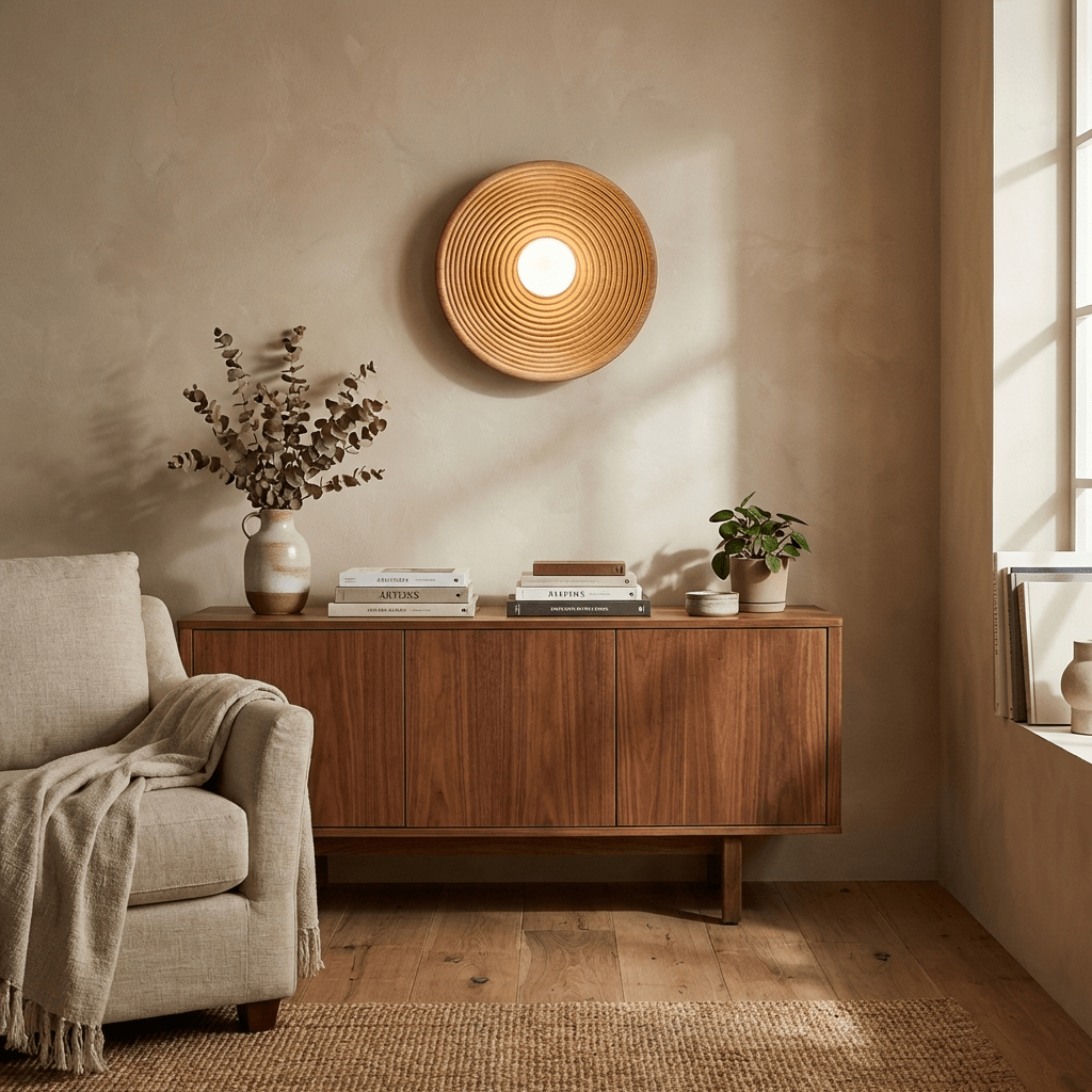 solvara-ripple-wall-light-anzaz-Walnut Color & White-2