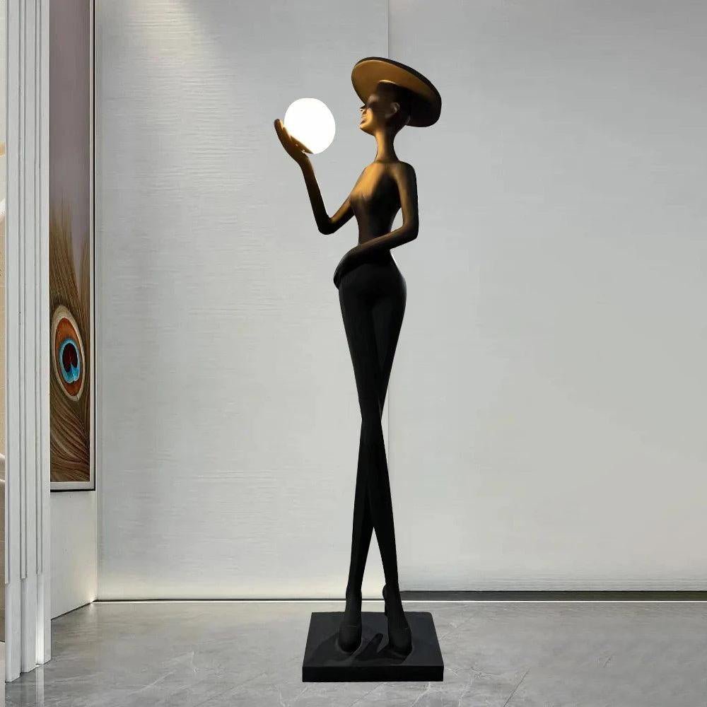 sophia-elegance-sculpture-floor-lamp-anzaz-Black & White ball-4