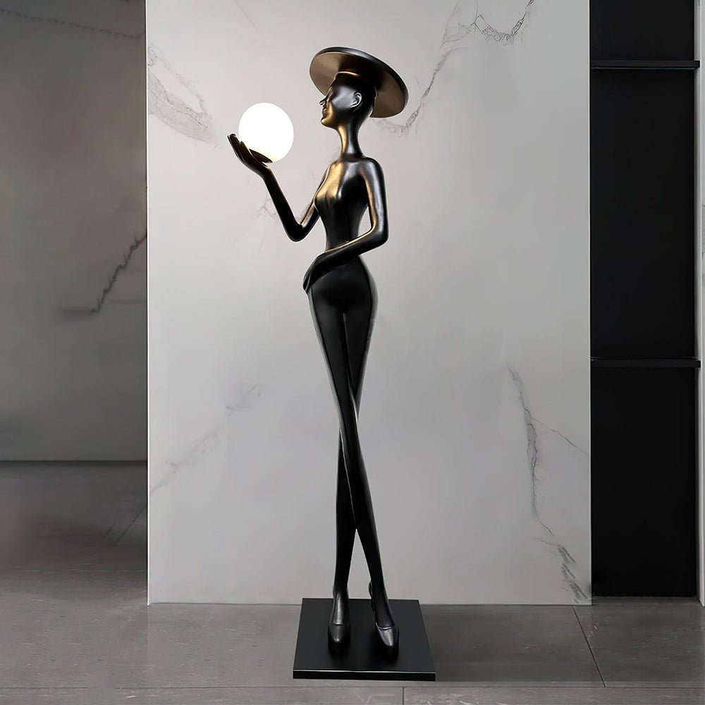 sophia-elegance-sculpture-floor-lamp-anzaz-Black & White ball-2