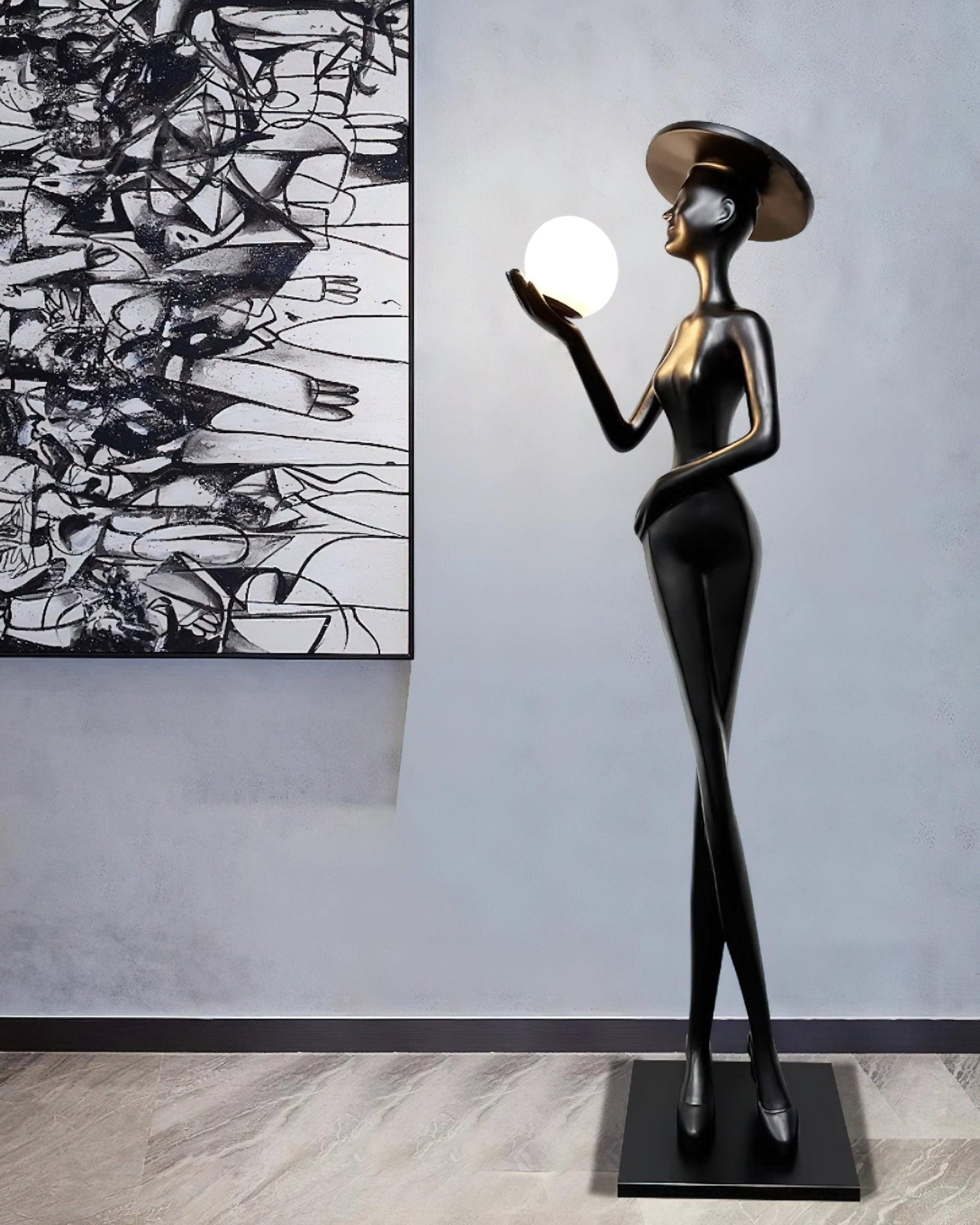 sophia-elegance-sculpture-floor-lamp-anzaz-Black & White ball-3