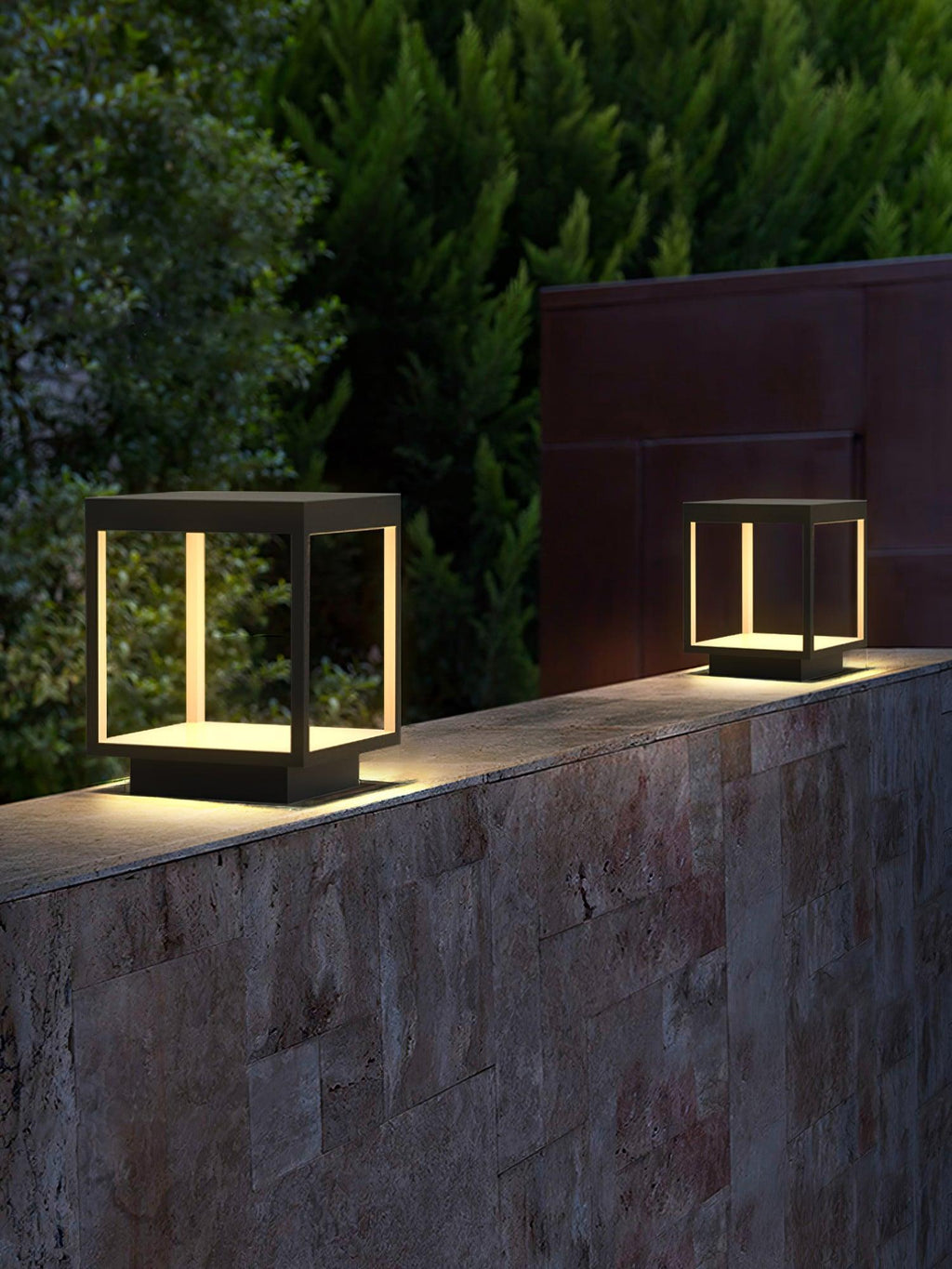 square-frame-post-outdoor-light-anzaz-Model A: Wired Version & DC 12V-10