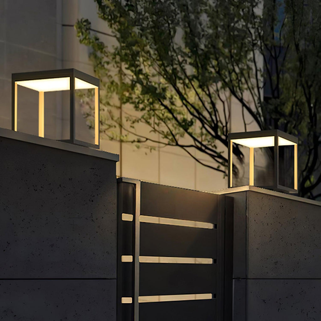 square-frame-post-outdoor-light-anzaz-Model A: Wired Version & DC 24V-3