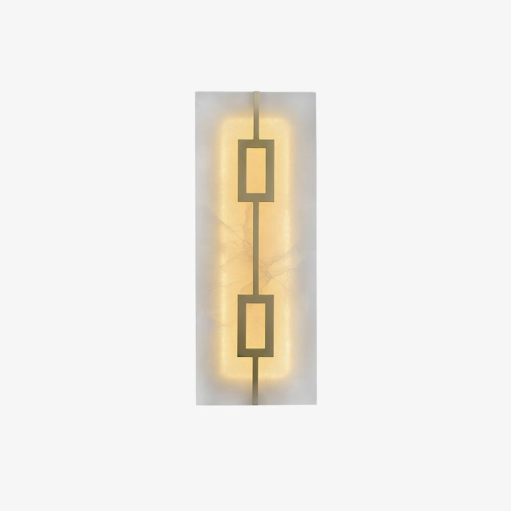 square-marble-wall-lamp-anzaz-Brass & White-1