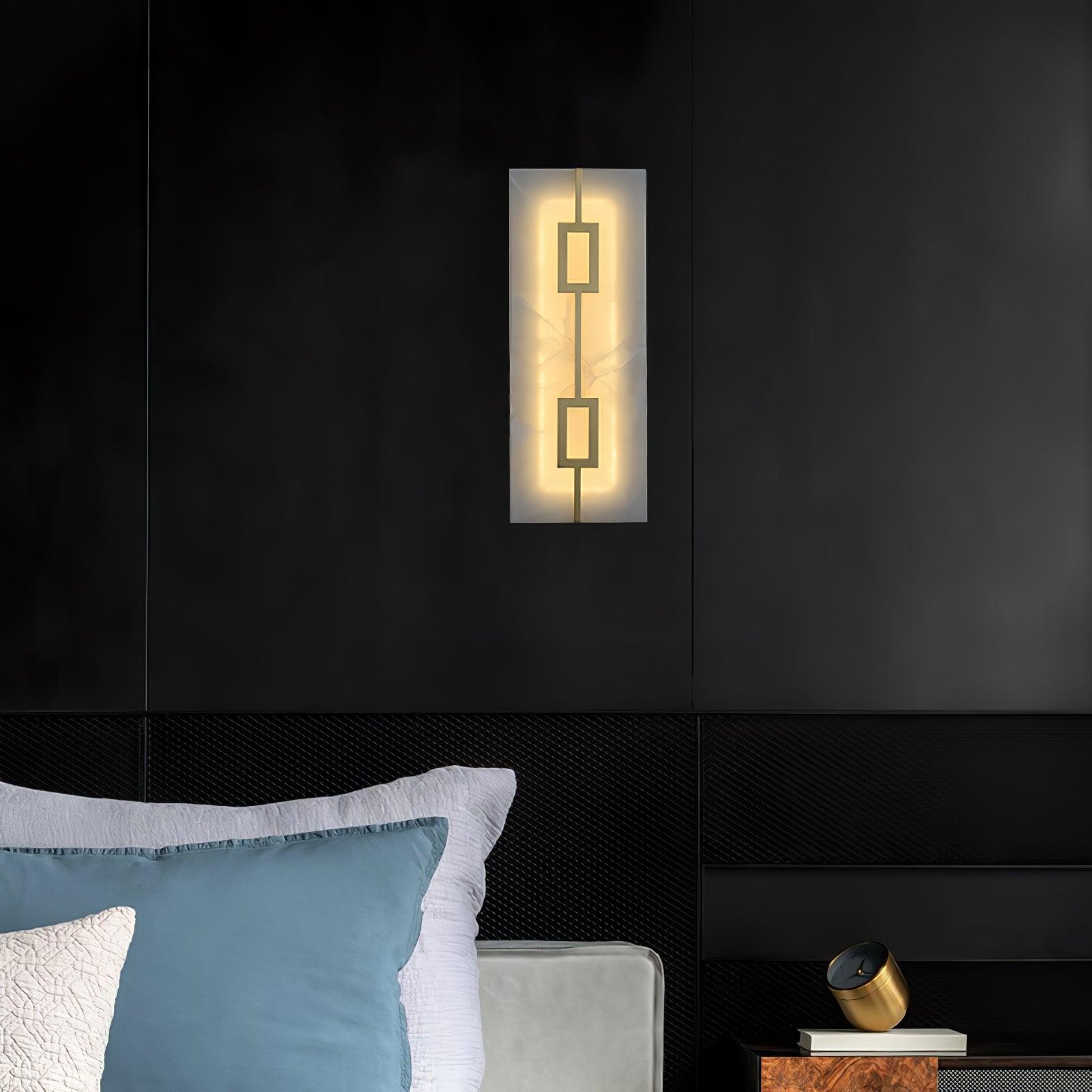square-marble-wall-lamp-anzaz-Brass & White-2
