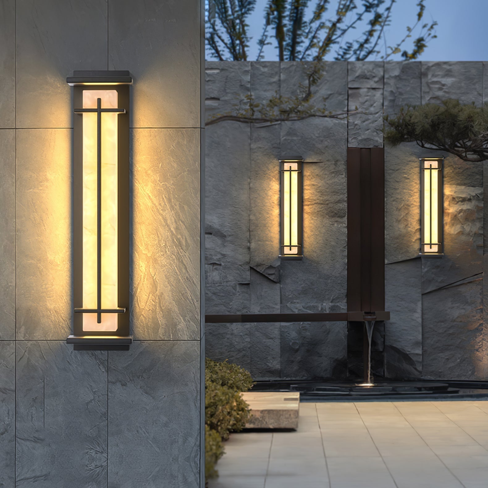 square-outdoor-wall-light-anzaz-Frosted Black & White-4