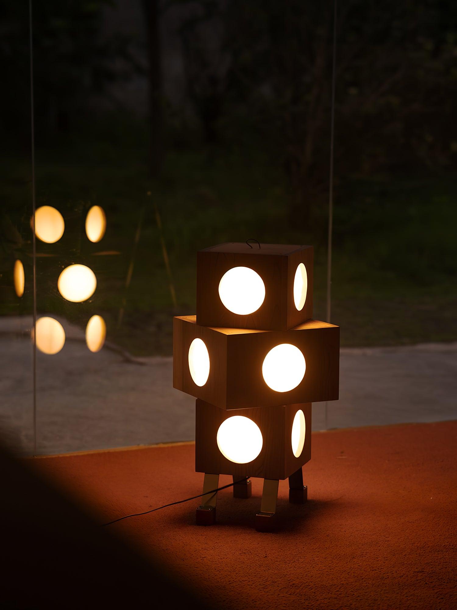 square-robot-floor-lamp-anzaz-Cherry wood color & White-4