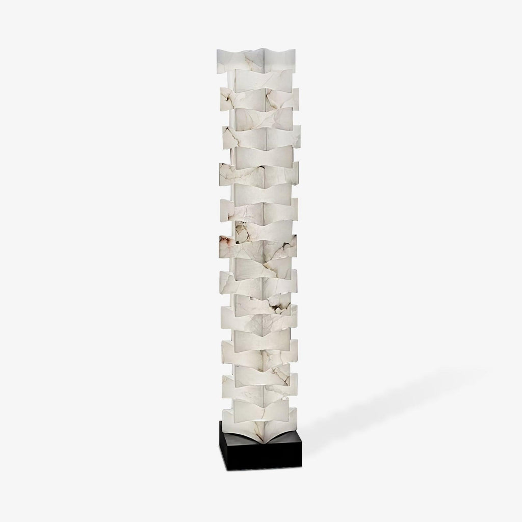 stacked-alabaster-squares-floor-lamp-anzaz-Warm Light-1
