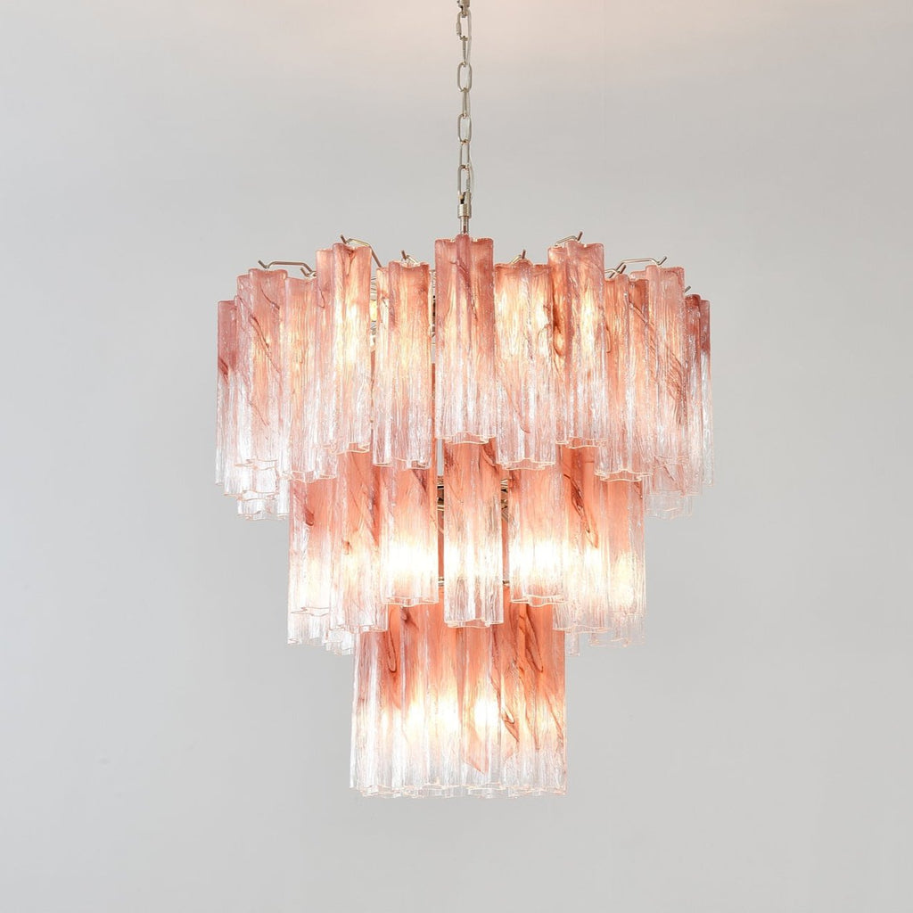 pink-glass-tubes-chandelier-anzaz-Red Cloud & Nickel-2