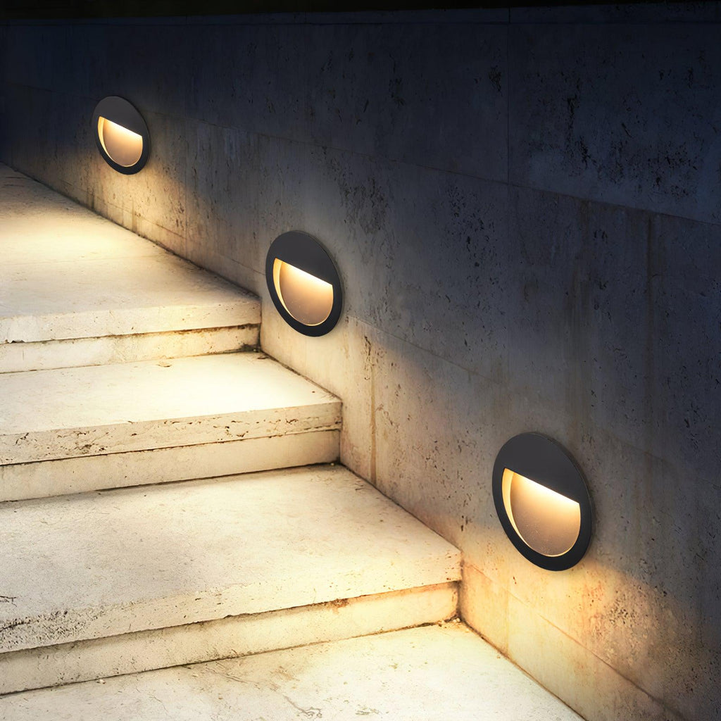 step-and-wall-light-anzaz-Model C: ∅ 10.1″ x H 5″ / Dia 25.6cm x H 12.8cm-5