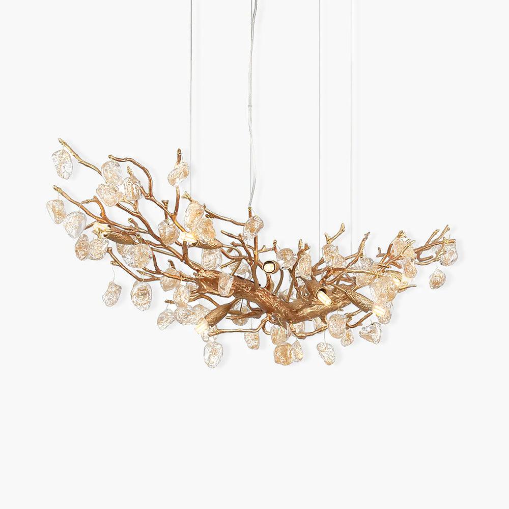 stone-crystal-brass-chandelier-anzaz-Brass & Amber-1