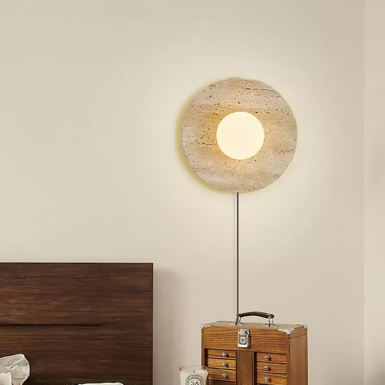 stone-eclipse-plug-in-wall-light-anzaz-Yellow Travertine & White-3