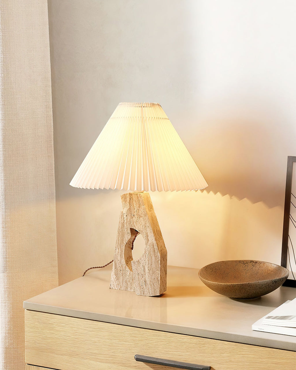 stone-pillar-table-lamp-anzaz-Beige & White-3