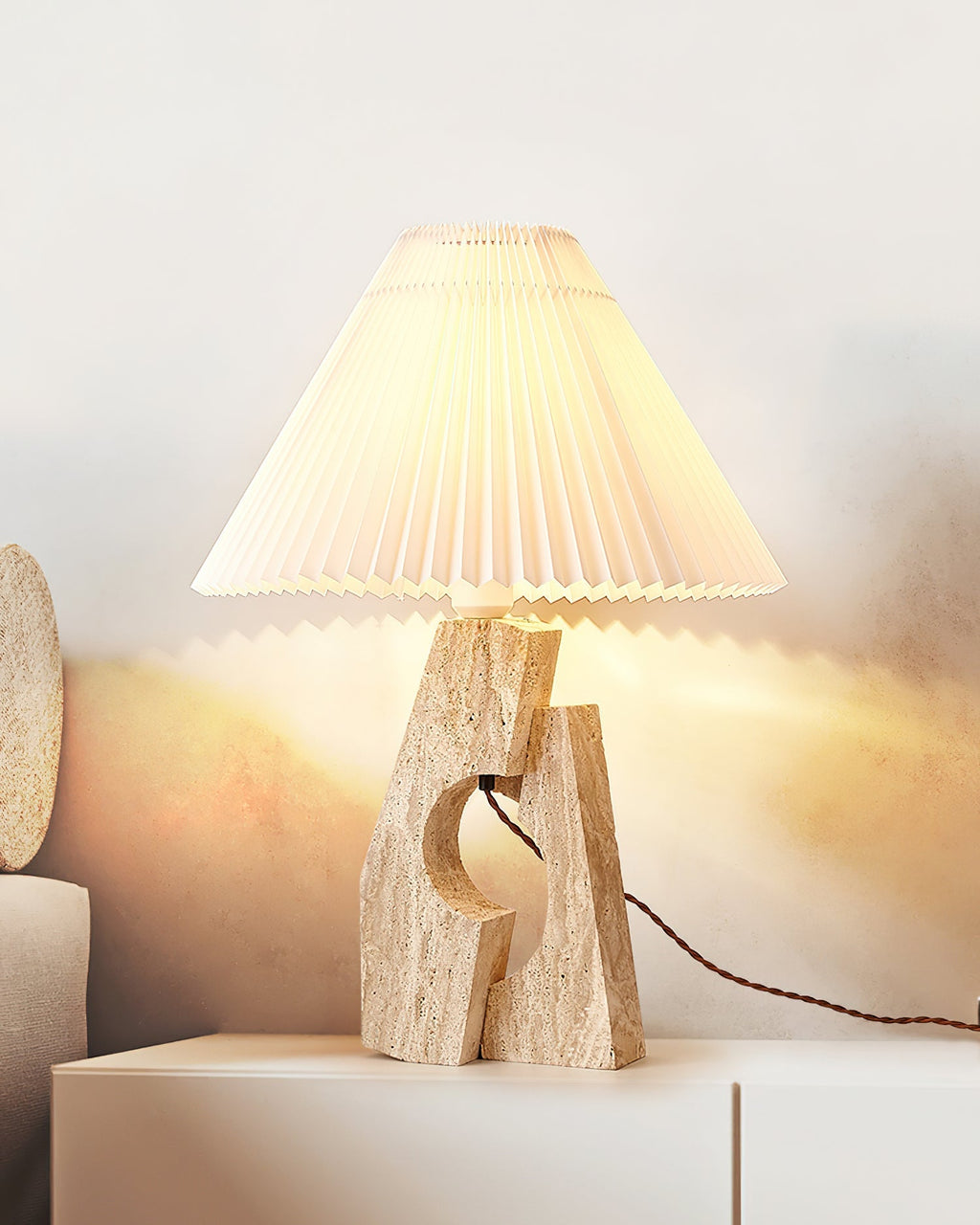 stone-pillar-table-lamp-anzaz-Beige & White-4